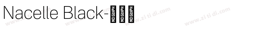 Nacelle Black字体转换